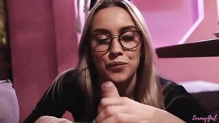 Blonde risked a blowjob in the restaurant for money, just like in the daring videos on Babes