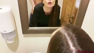Natalissa agreed to suck a cock in the restaurant's toilet on the first date