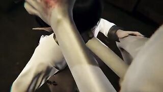 SCP-096 breaches containment and fucks a busty girl in a steamy 3D scene