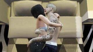 3D Hentai with a hot fuck session between Justin & Selena