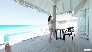 Passionate morning sex in paradise with a stunning teen 18+ - Poreo