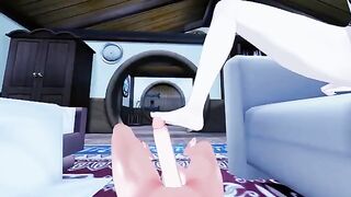 Foot fetish action with Lumine from Genshin Impact in 3D hentai - Pov Feet Fuck