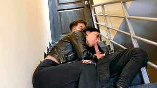 We fucked on the stairs of our last apartment floor