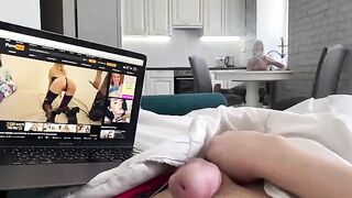 She caught me masturbating and offered to help with her mouth