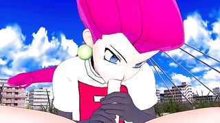 Jessie from Team Rocket fucks your Pokémon in POV