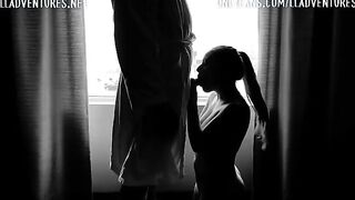 The girl is fucking in public place during the quarantine, she is a slut