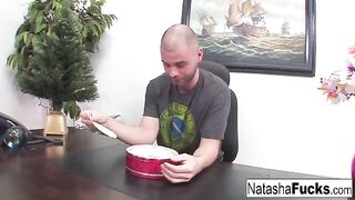 Natasha Nice is too eager to sleep with her boss