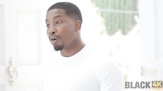 The black guy checked the pipe and had sex with a beautiful Italian brunette