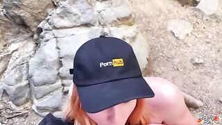 A girl is fucking in nature and sucking cock - Porne
