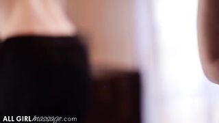 A masseuse helps sexy client Lena Paul with oil and more