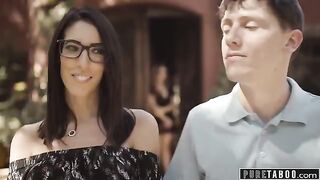 A lonely widow, Natasha Nice, got so horny she began to masturbate