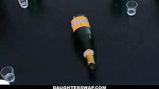 Spin the bottle sex game with kinky stepdads and sluts