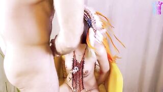 A sexy cowgirl is fucking with a European guy in this hot video