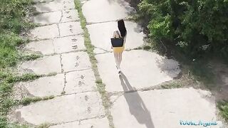 The Public Agent spotted a hot babe in the street and convinced her to get intimate for cash