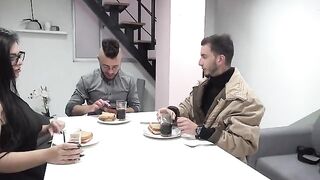 The guy fucks his friend's appetizing wife in steamy scene