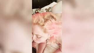 My husband came home from work and got a sloppy blowjob