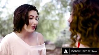 Casey Calvert and Arabelle Raphael seduce Casey's ex-boyfriend for a threesome