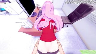 Shikimori Micchon gets her pussy full of cock in a steamy hentai scene