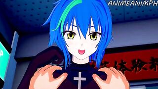 Xenovia Quarta is getting fucked by a big dick in this High School DxD scene
