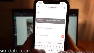 A hot MILF and a teen are sharing a cock at the threshold
