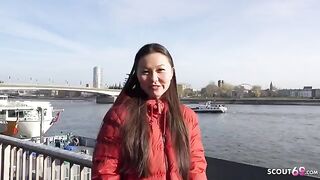 First rimjob and porn - Asia college girl Luna I Pickup and Rough Fuck - Hairy Pussy German Scout