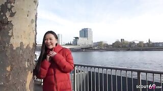 First rimjob and porn - Asia college girl Luna I Pickup and Rough Fuck - Hairy Pussy German Scout