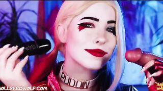 A big cock for the crazy Harley Quinn, portrayed by the fiery MollyRedWolf