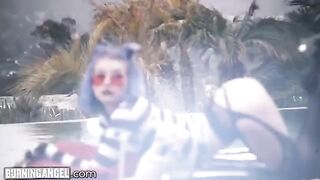 The goth princess Arya Fae receives intense anal sex and orgasms in this steamy scene