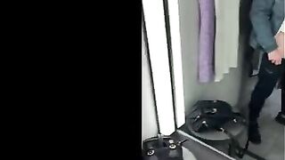 I did a big squirt, got fucked in the fitting room while walking around with cum on my face