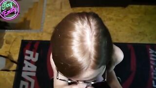 The greedy and perverted student gets her glasses full of sperm in this steamy scene featuring Tiny Emily