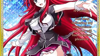 Rias greets her new servant - animated smut JOI