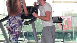 Colombian girl with a bubble butt was picked up at the gym for sex