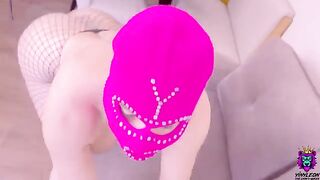 Amateur thick ass girl fucks deep in her ass hole