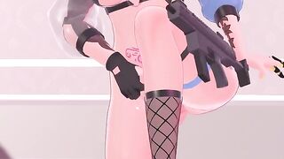 VTUBER guy fucks the hole of his waifu’s cunt