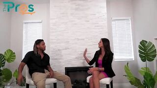 Armani Black, the stunning 38DD Latina from New York, in intense interracial action with a massive BBC