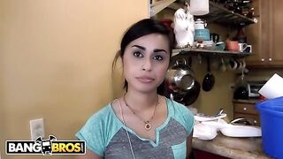 Latina maid Eva Saldana gets her pussy filled with cock