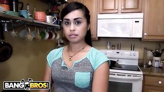 Latina maid Eva Saldana gets her pussy filled with cock
