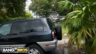 The sexy PAWG Anna Chambers was shot by the Bang Bus in Miami