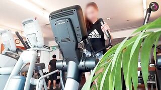 Fitness girl is hungry for cock after her workout