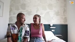 An Owiazki couple has their first experience with dirty talk at a hotel