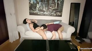 A movie night with a friend turned into a hot intimate encounter