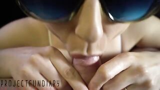 Foreskin play and blowjob with intense smegma action