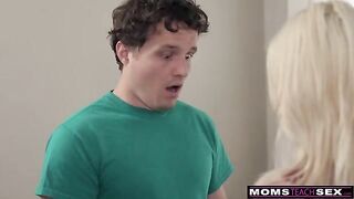 A stepson is getting fucked by his hot stepmom