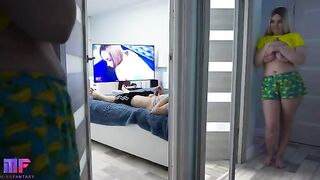 The stepdaughter continued to spy on her stepfather, part 2