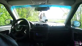 A girl lost a game and had to please her fellow traveler in a steamy encounter - EPIC FACIAL - POV