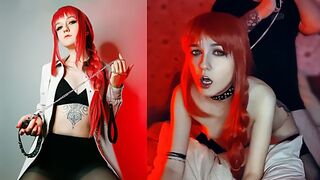 Makima lost control of her pet Chainsaw Man in sexy cosplay