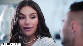 Gorgeous brunette April tries anal for the first time with stunning results