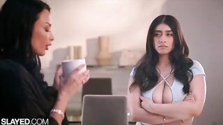 Teacher Anissa gives student Violet a slaying lesbian lesson on Slayed