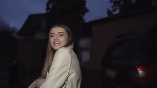 Public Agent: Small tits French girl Alba Lala gets fucked on the street for cash