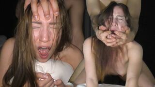 Submissive teen is roughly fucked by her boyfriend in an intense session